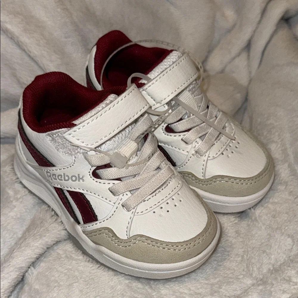 Reebok BB4900 Toddler Sneakers Sz 5 – White & Burgundy NWT